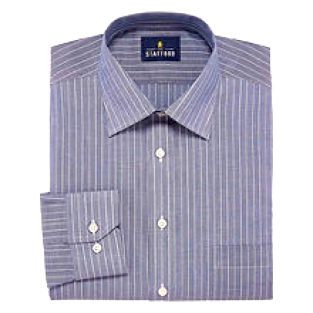 Stafford Pinstriped Dress Shirt NWT